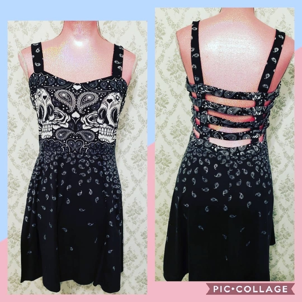 COPY - Open back skull dress